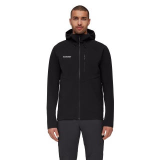 Mammut Ganzjahres-Softshelljacke Ultimate Comfort SO Hooded (winddicht) schwarz Herren